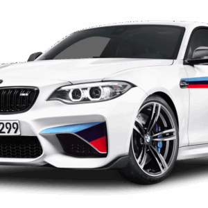 white sports car